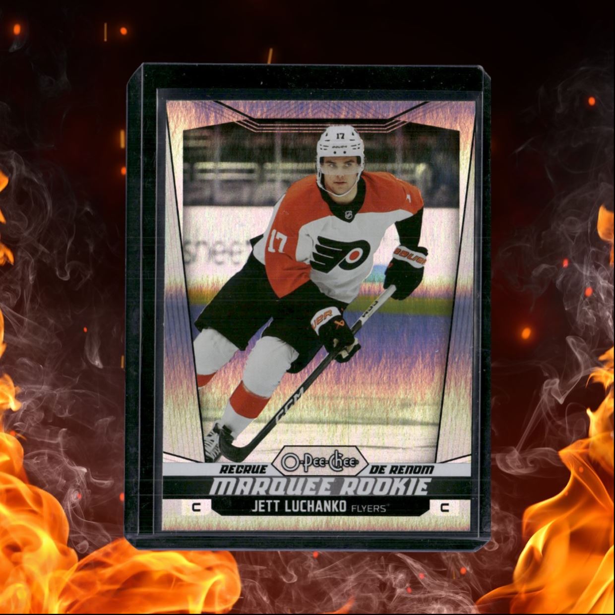 2024-25 O-Pee-Chee Jett Luchanko Rainbow Marquee Rookie 027/350 #589