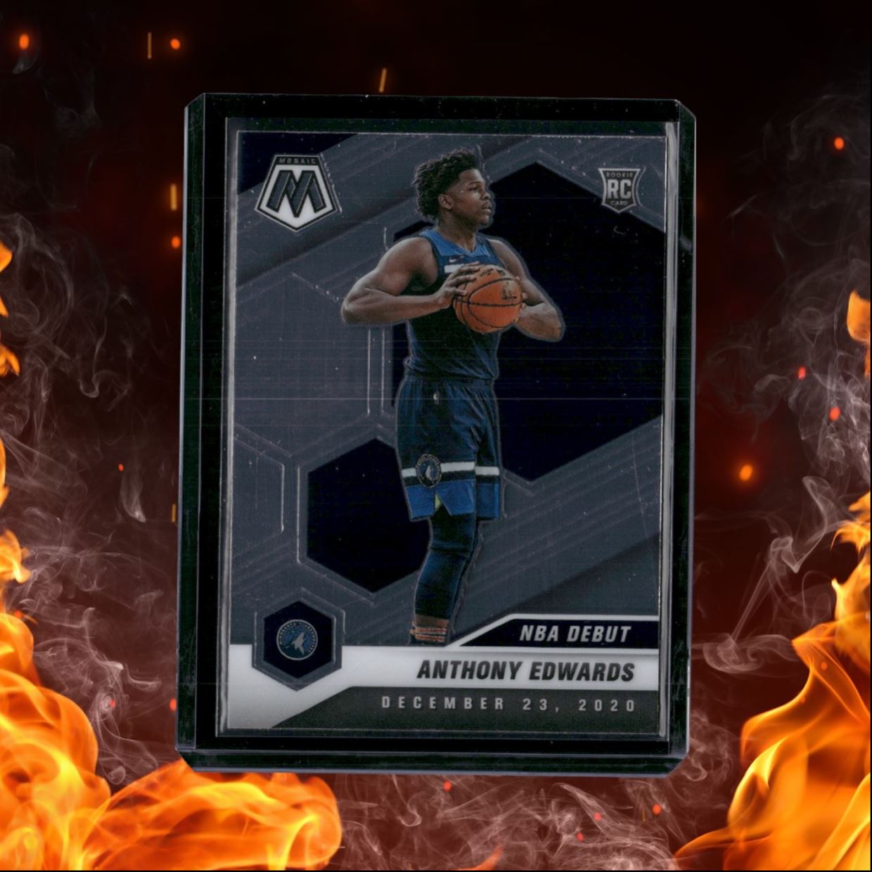 2020-21 Panini Mosaic Anthony Edwards NBA Debut Rookie #261