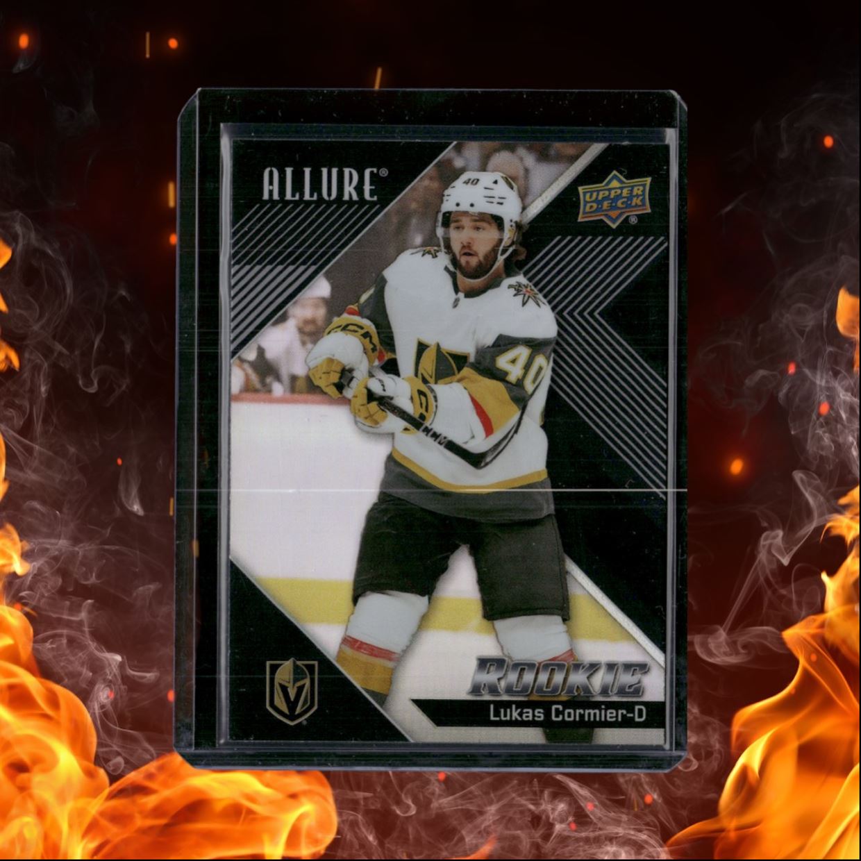 2024-25 Upper Deck Allure Lukas Cormier Black Rainbow Rookie #115