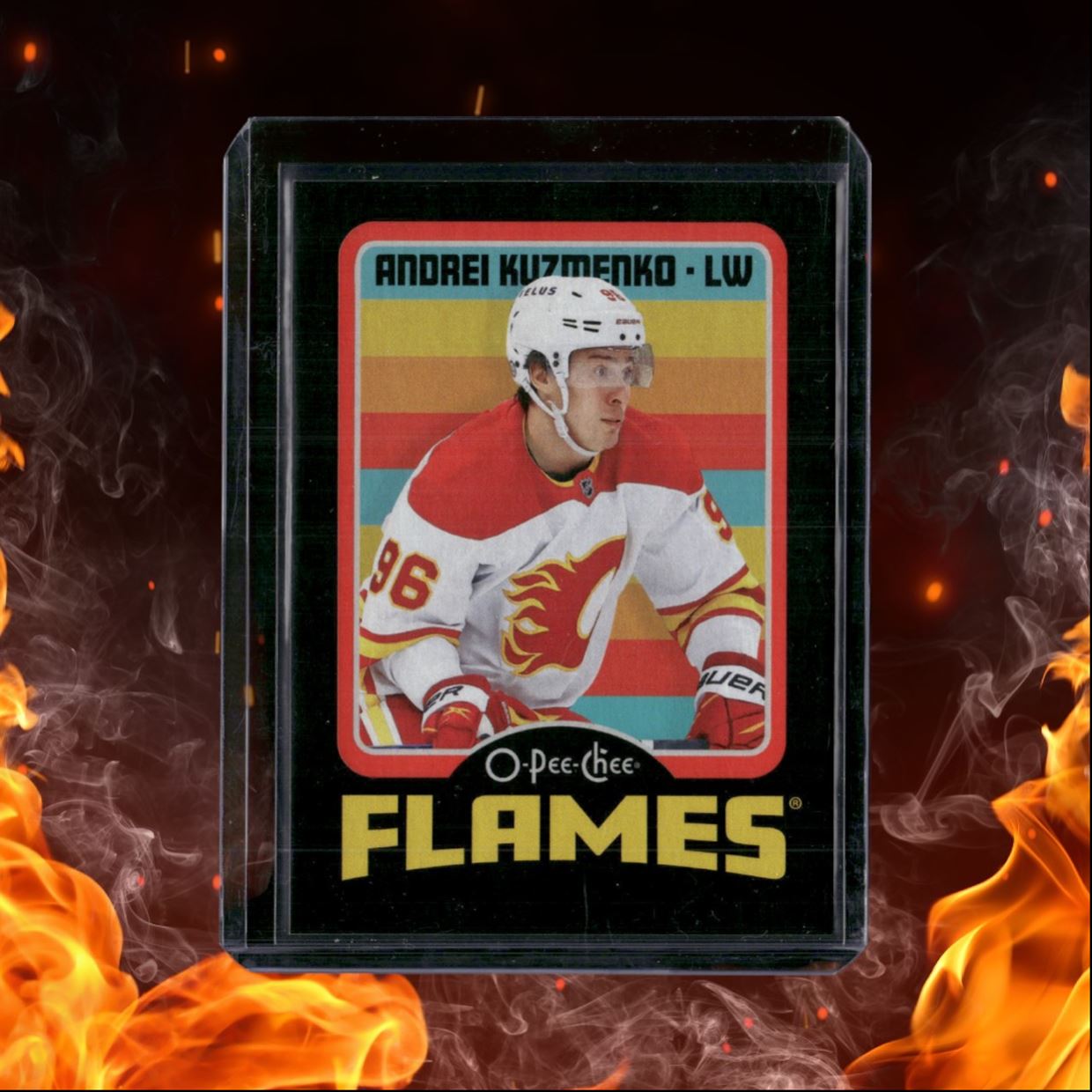 2024-25 O-Pee-Chee Andrei Kuzmenko Retro Black Border 083/100 #143