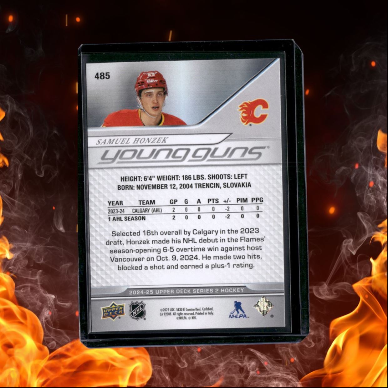 2024-25 Upper Deck Samuel Honzek Young Guns (B) Rookie #485