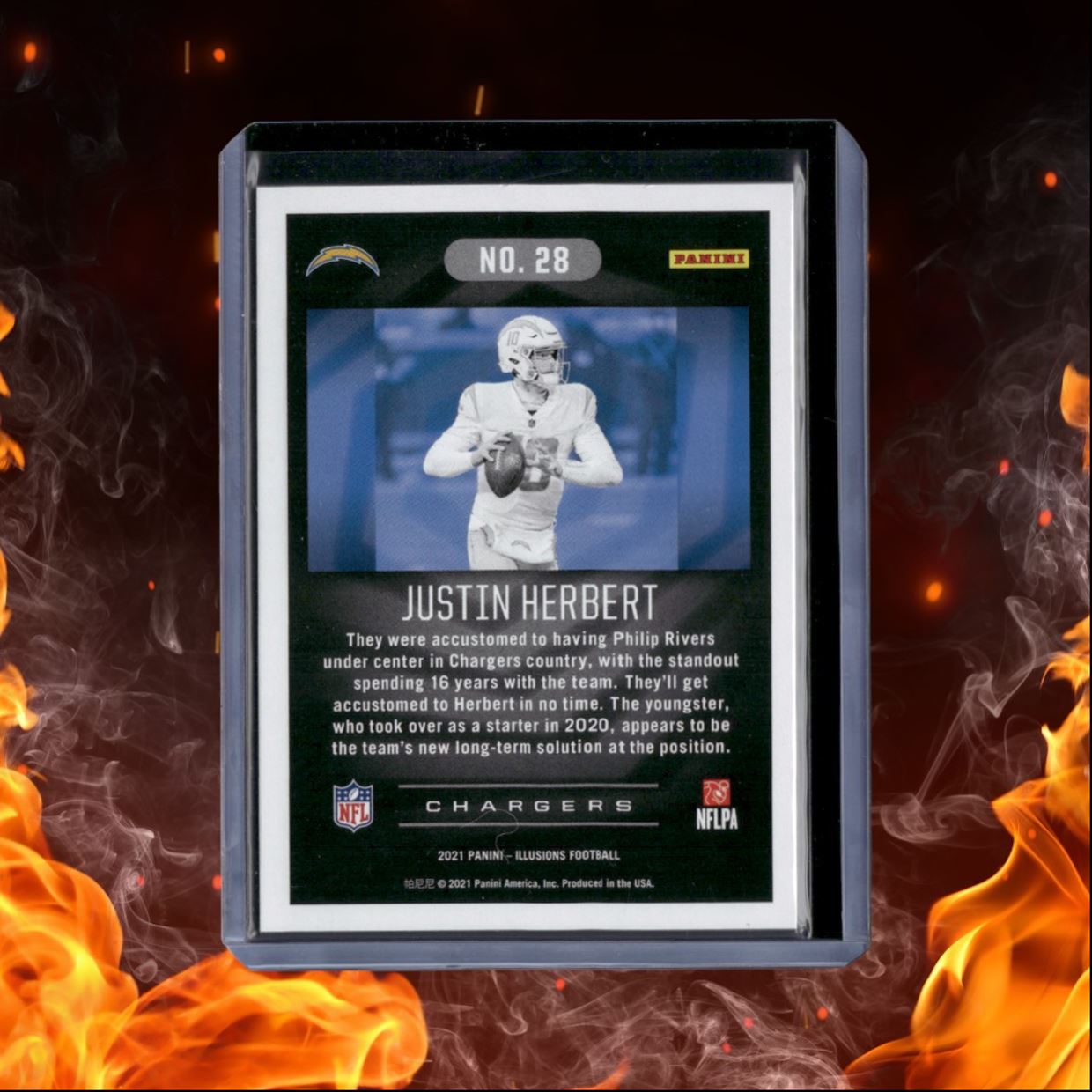 2021 Panini Illusions Justin Herbert Bronze 398/499 #28