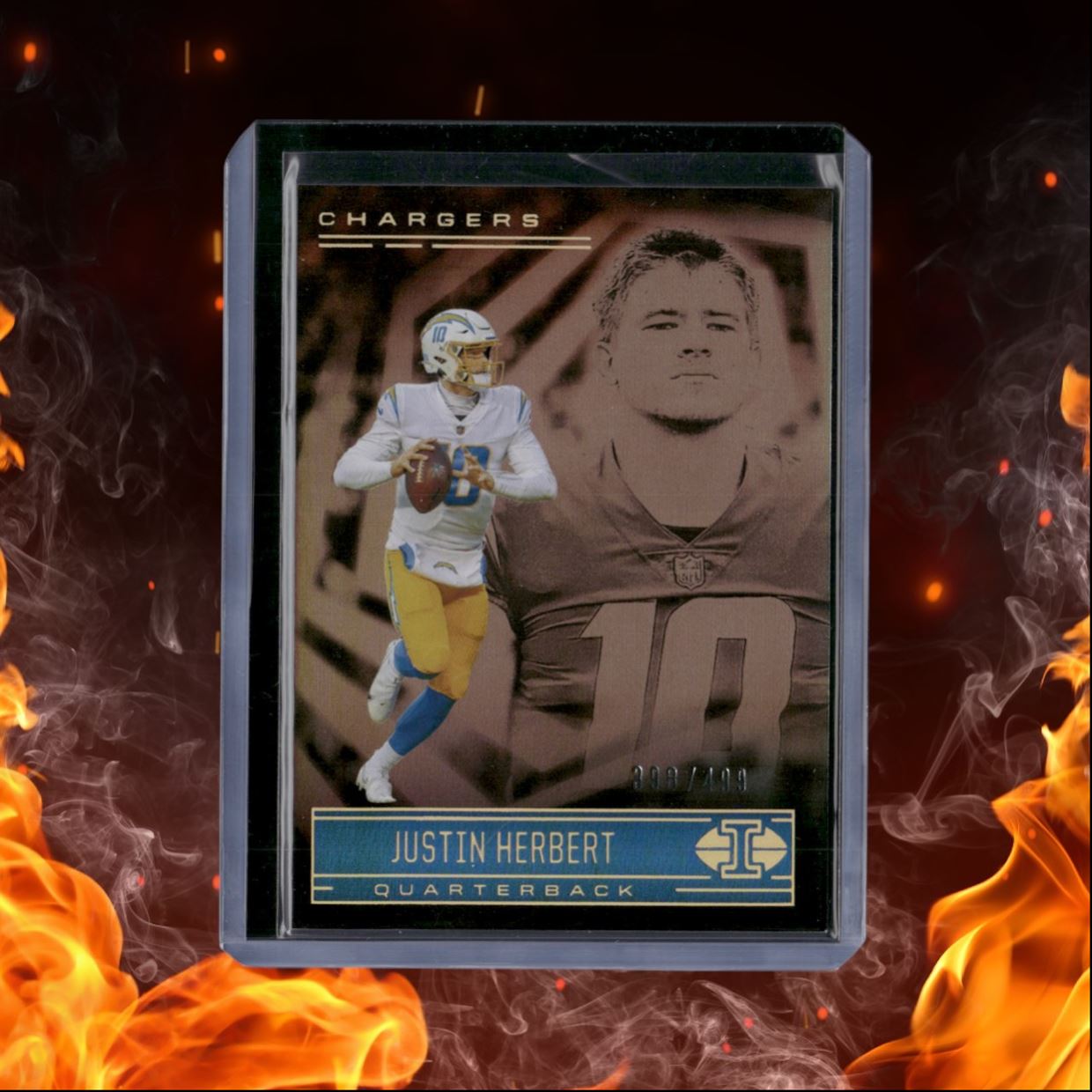 2021 Panini Illusions Justin Herbert Bronze 398/499 #28