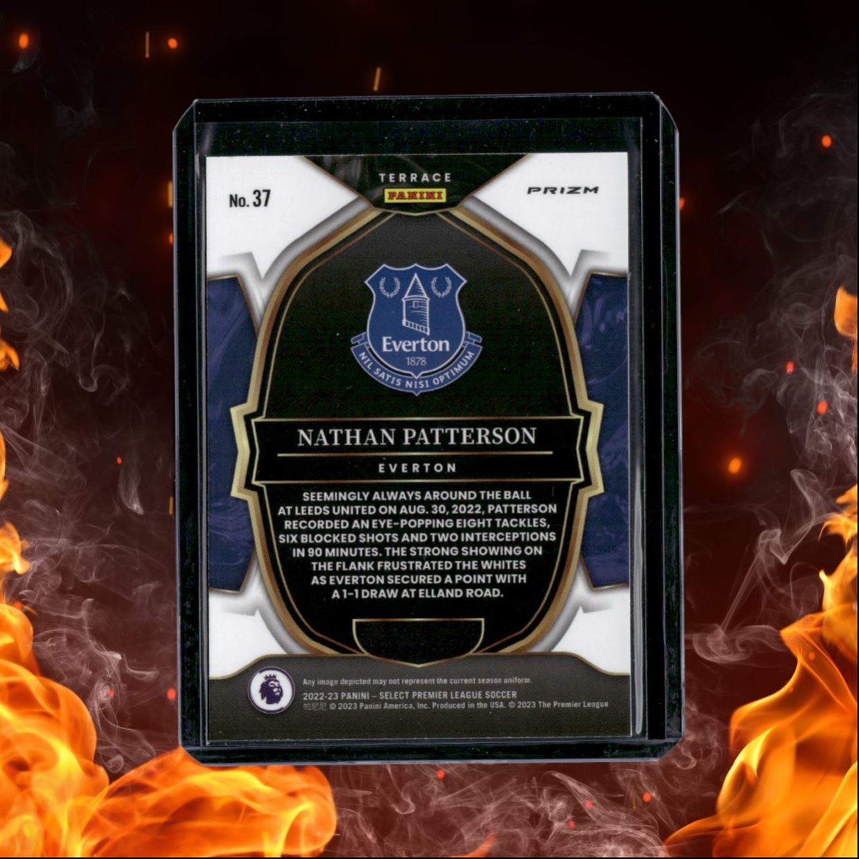 2022 Panini Select Premier League Nathan Patterson Pink Cracked Ice Prizm