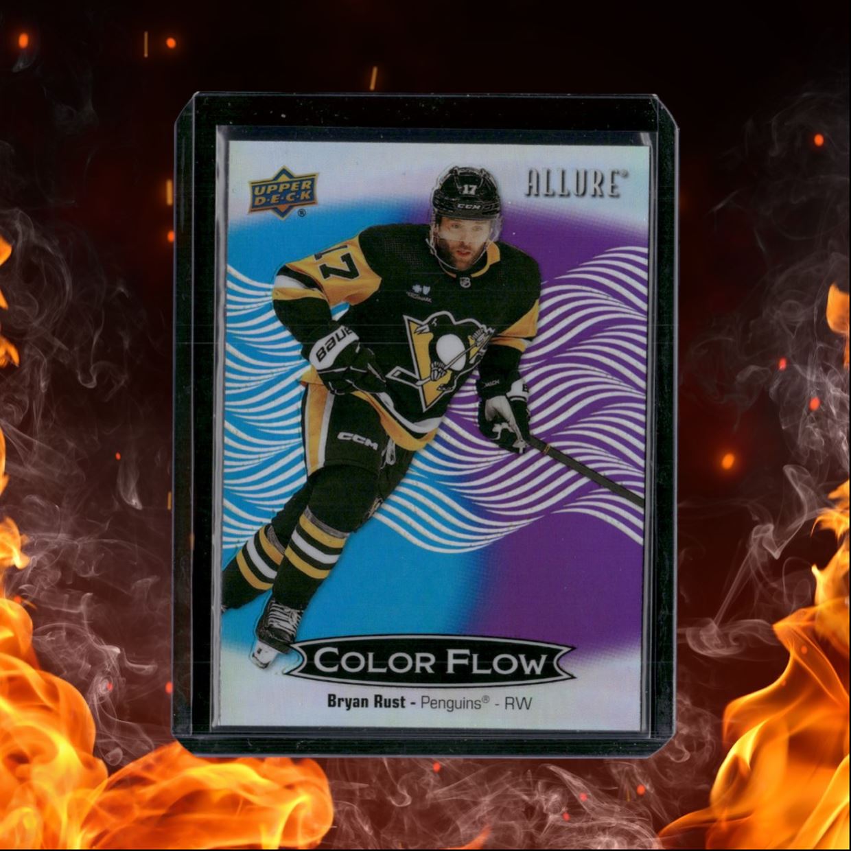 2024-25 Upper Deck Allure Bryan Rust Color Flow Blue Purple SP #CFL-14