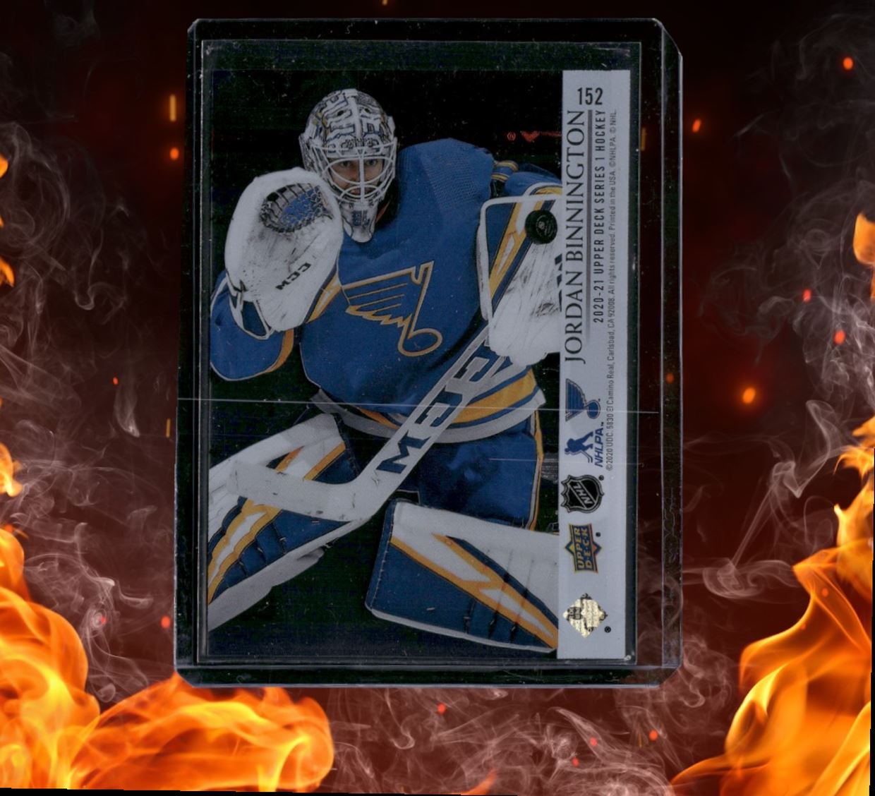 2020-21 Upper Deck Jordan Binnington Clear Cut SP (A) #152