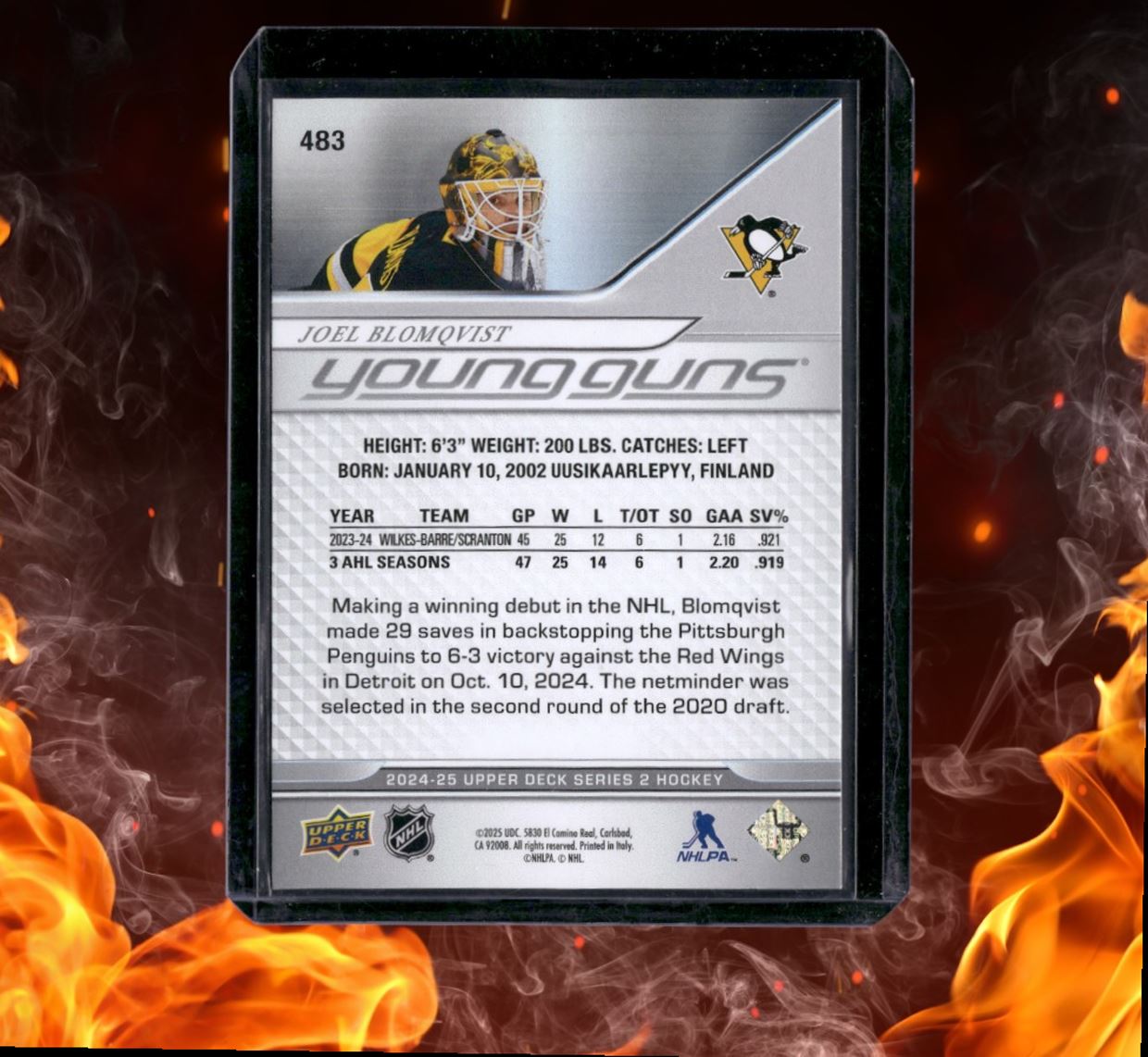 2024-25 Upper Deck Joel Blomqvist Young Guns (C) Rookie #483