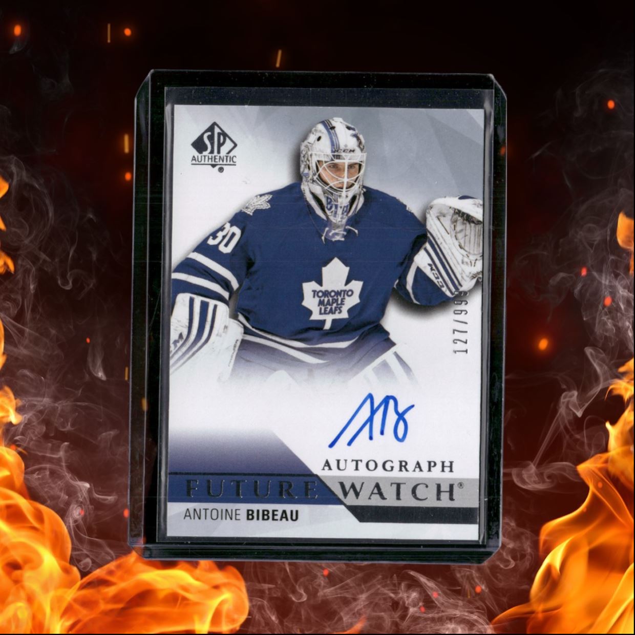 2015-16 SP Authentic Antoine Bibeau Future Watch Rookie Auto 127/999 #229