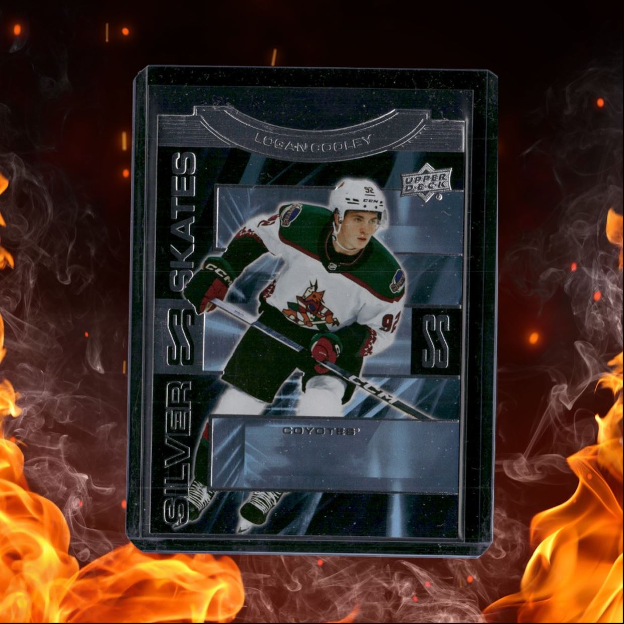 2023-24 Upper Deck Logan Cooley Silver Skates Silver SP Rookie #SS-28