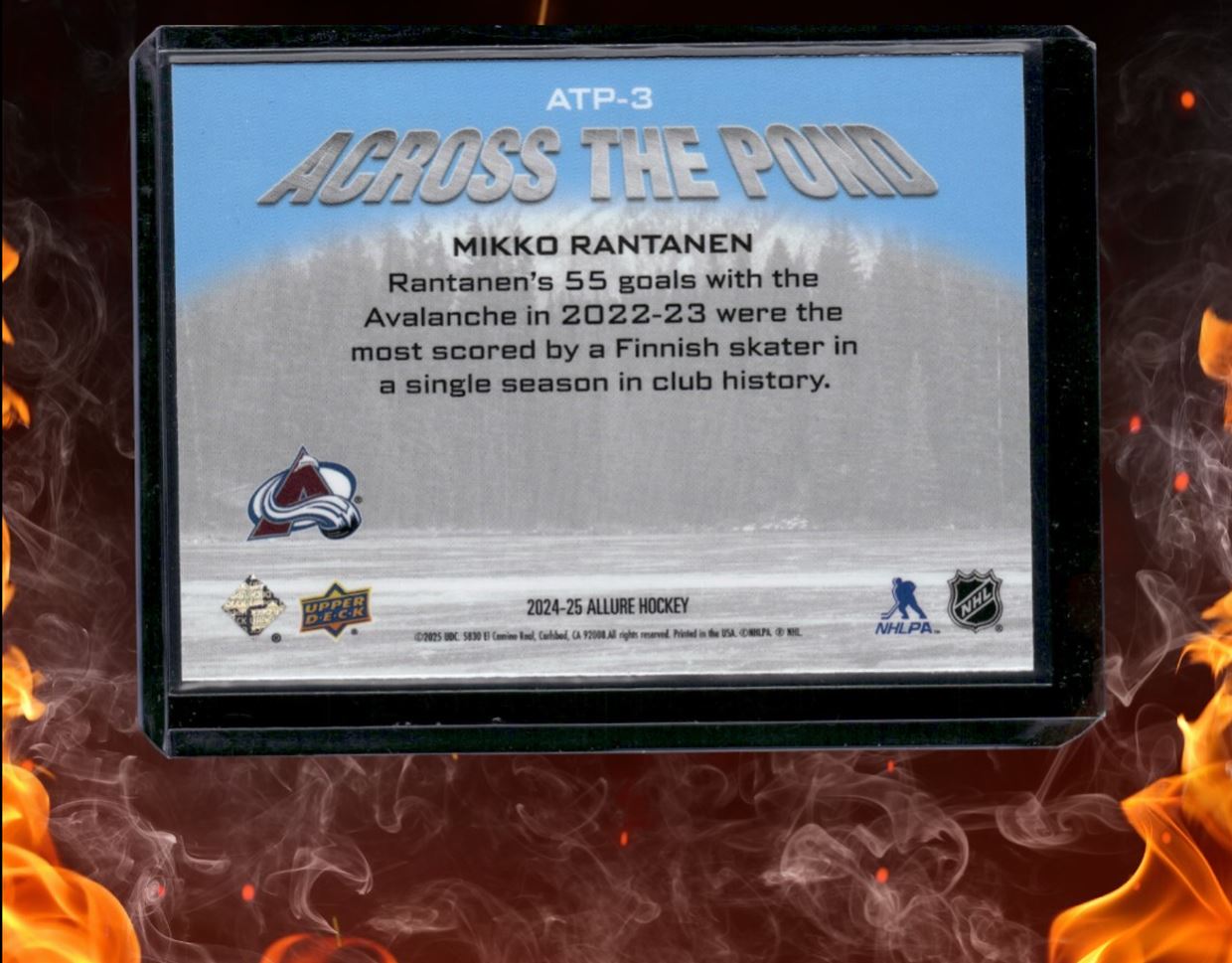 2024-25 Upper Deck Allure Mikko Rantanen Across the Pond Red #ATP-3