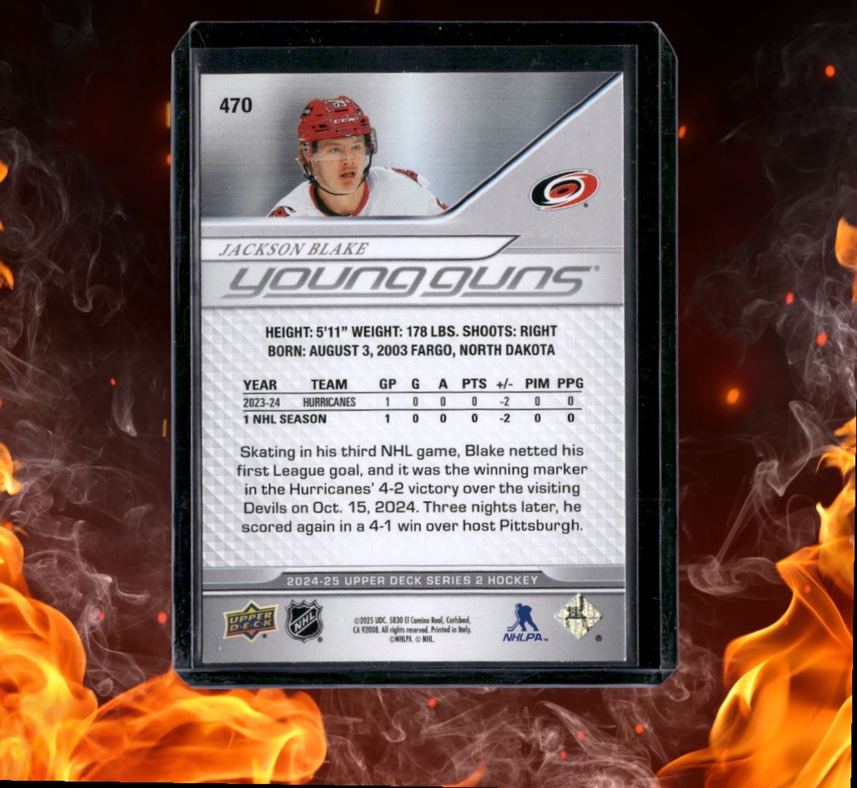 2024-25 Upper Deck Jackson Blake Young Guns (E) Rookie #470