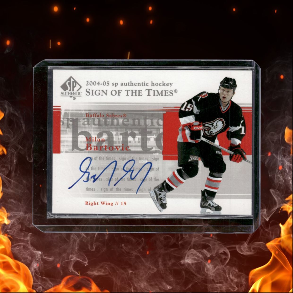 2004-05 SP Authentic Milan Bartovic Sign of the Times Auto #ST-BA