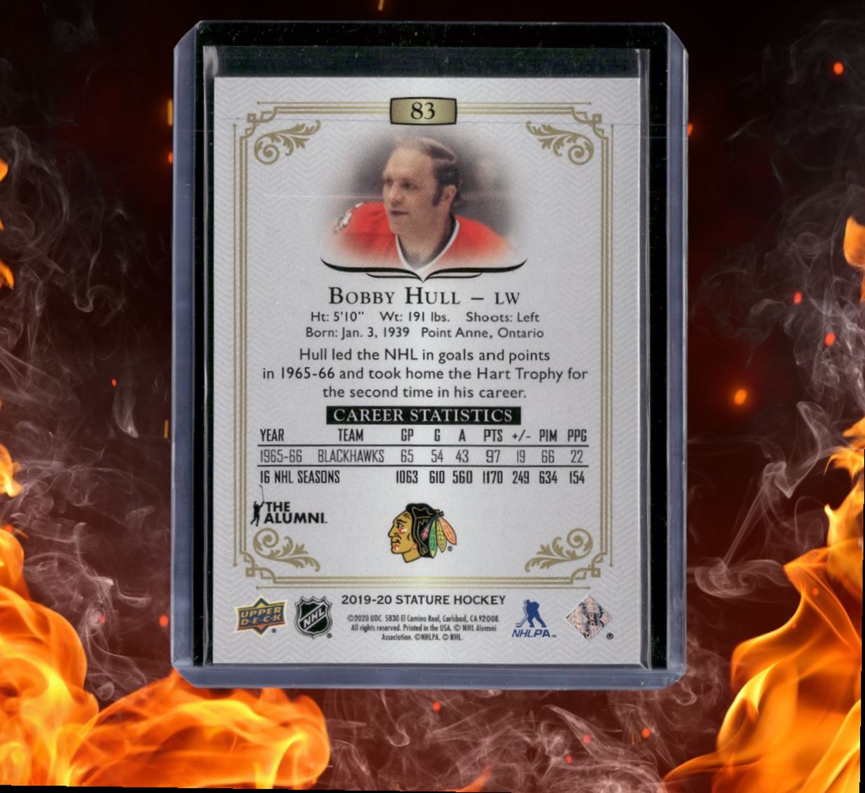 2019-20 Upper Deck Stature Bobby Hull Green 075/149 #83