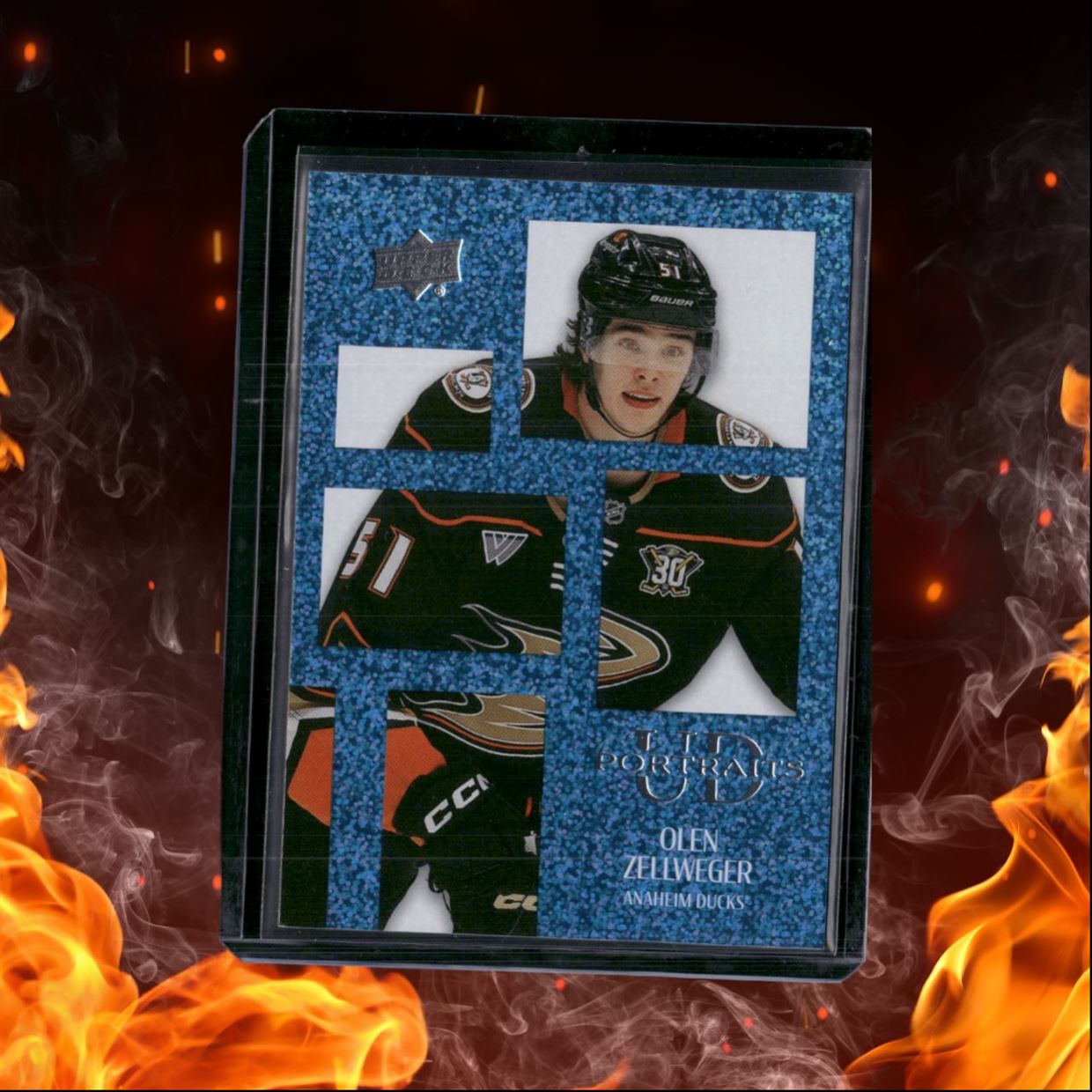 2024-25 Upper Deck Olen Zellweger UD Portraits Speckled Rookie #P41