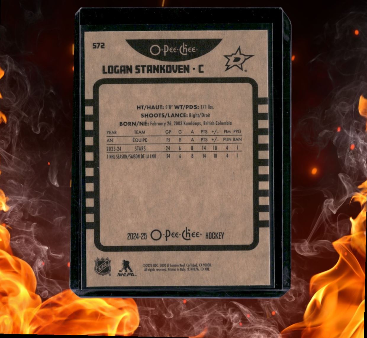 2024-25 O-Pee-Chee Logan Stankoven Retro Rookie #572