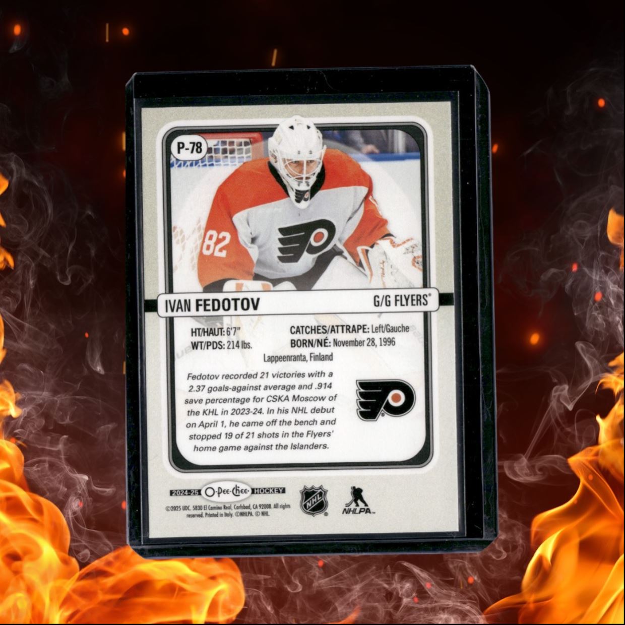2024-25 O-Pee-Chee Ivan Fedotov Premier Rookie #P-78
