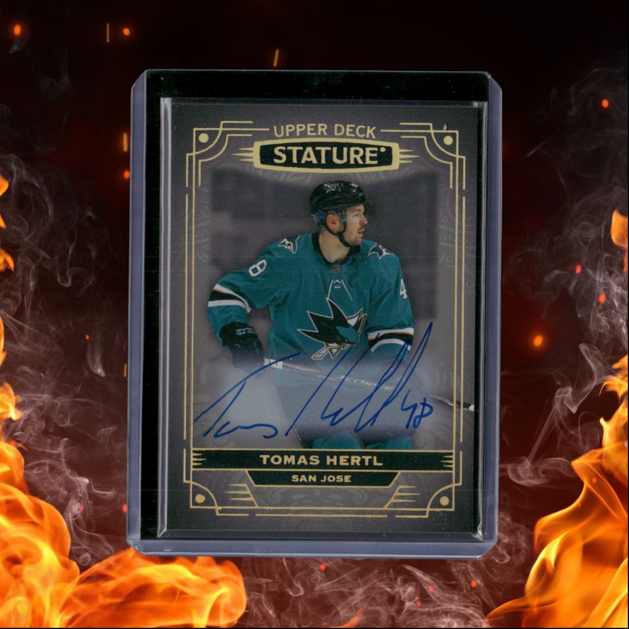 2022-23 Upper Deck Stature Tomas Hertl Auto #60