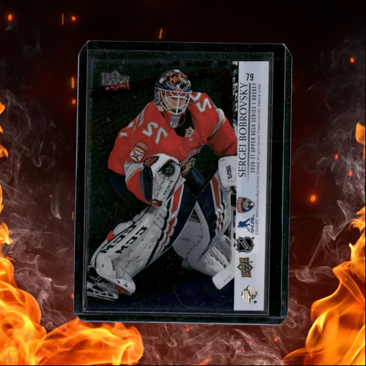 2020-21 Upper Deck Sergei Bobrovsky Clear Cut SSP #79