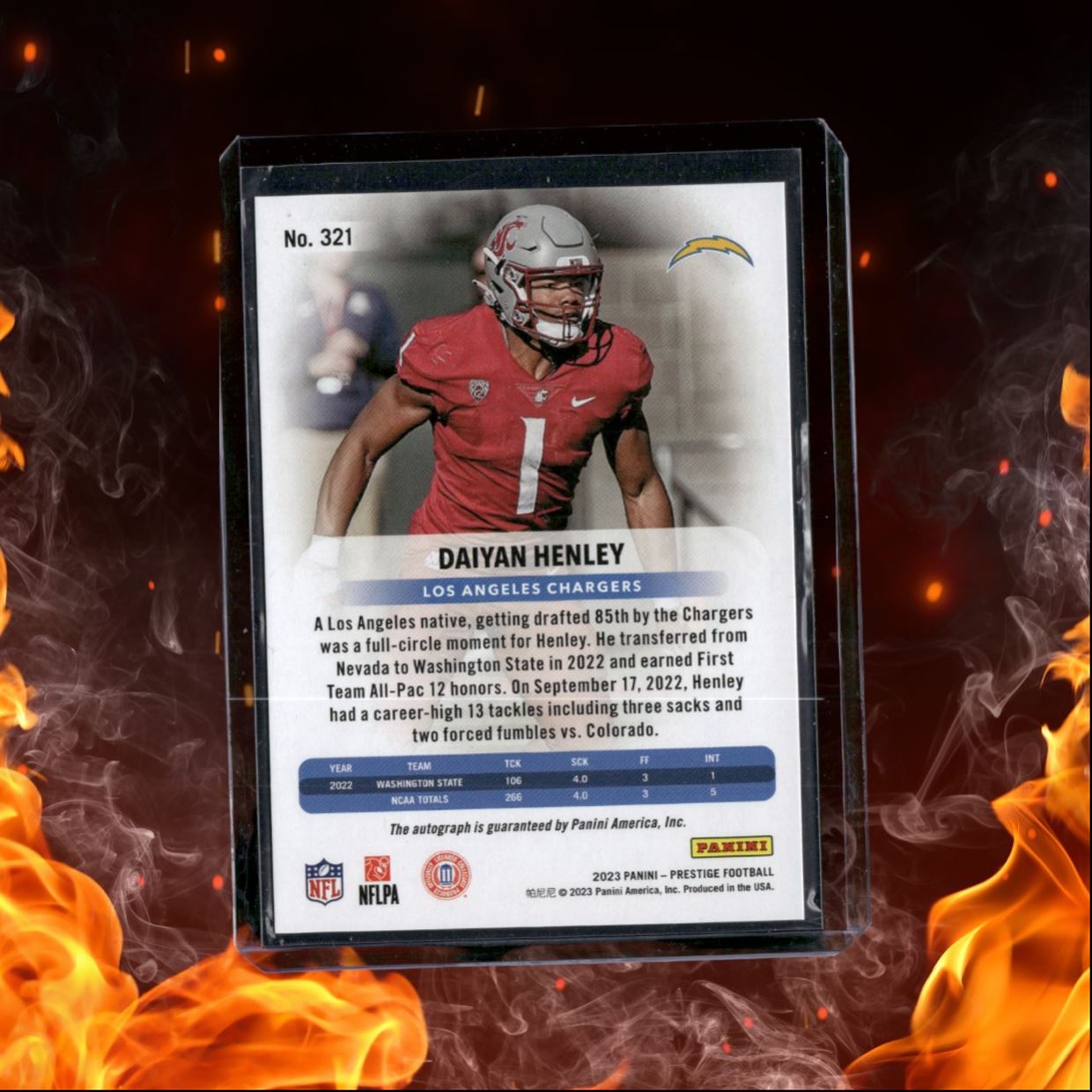 2023 Panini Prestige Xtra Points Daiyan Henley Signatures Premium Rookie #321