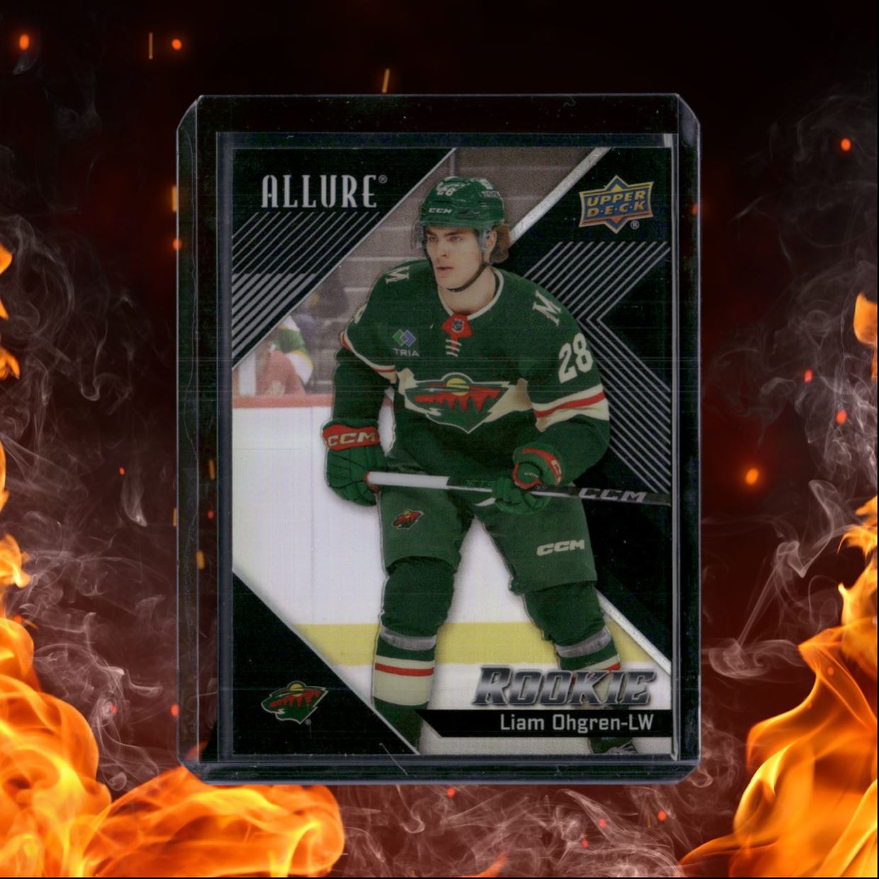 2024-25 Upper Deck Allure Liam Ohgren Black Rainbow Rookie #121