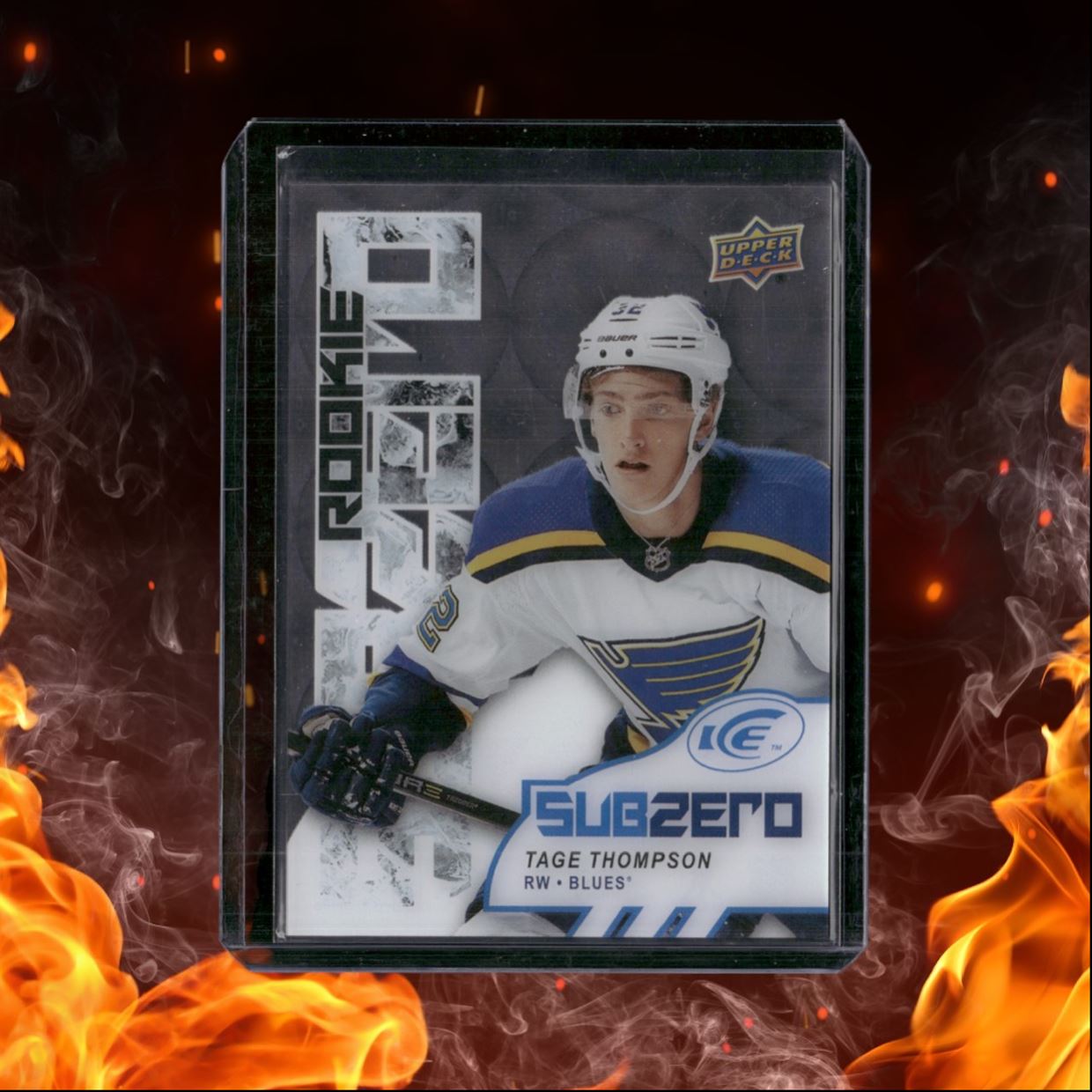 2017-18 Upper Deck ICE Tage Thompson Sub Zero Rookie #SZ-78