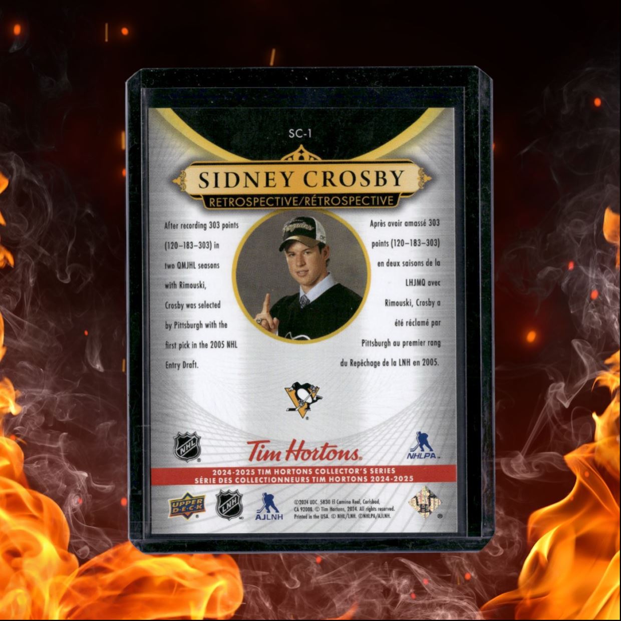 2024-25 Upper Deck Tim Hortons Sidney Crosby Retrospective (A) #SC-1