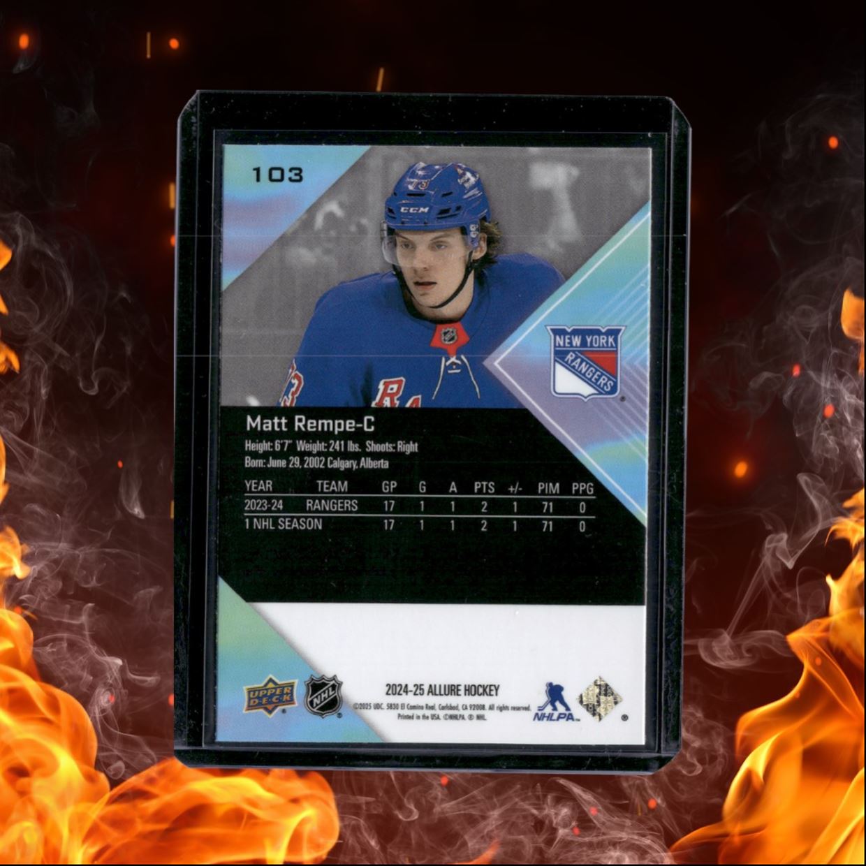 2024-25 Upper Deck Allure Matt Rempe Rookie #103