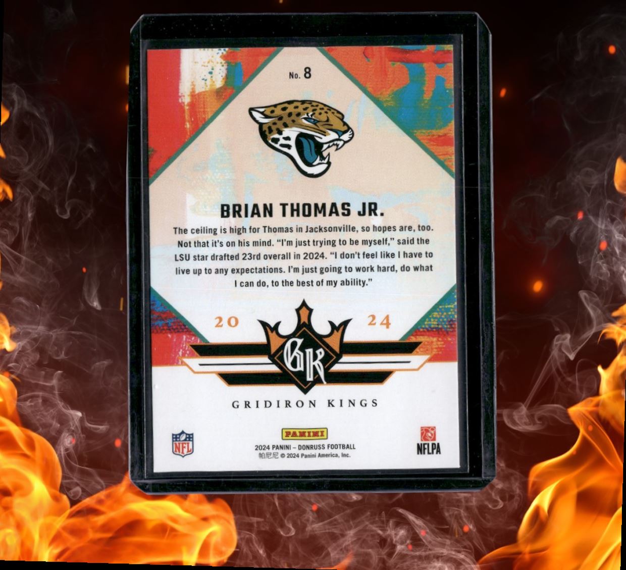 2024 Panini Donruss Brian Thomas Jr. Gridiron Kings #8
