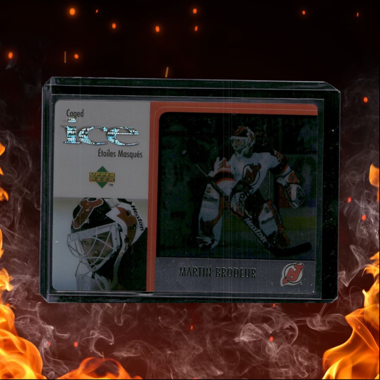 1997-98 Upper Deck McDonald's Martin Brodeur Caged Ice Clear (B) #MCD 25