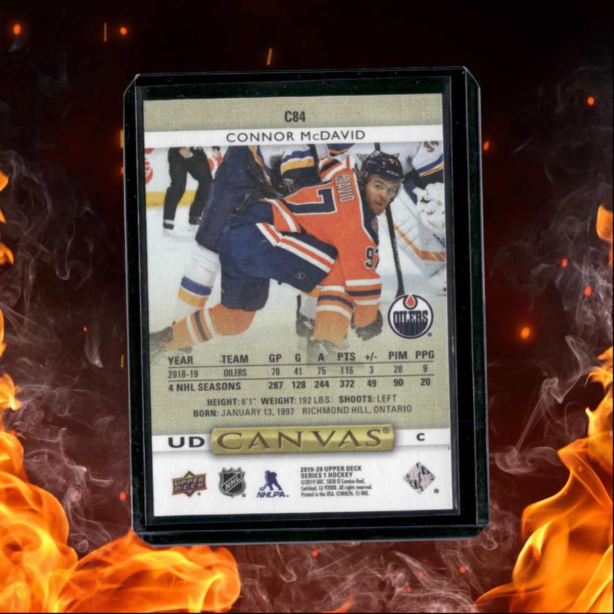 2019-20 Upper Deck Connor McDavid UD Canvas #C84