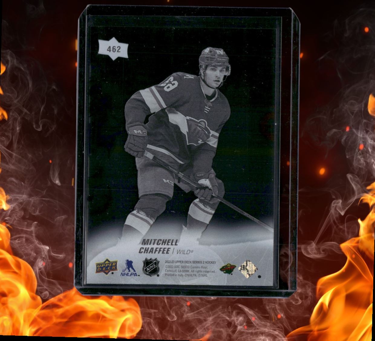 2022-23 Upper Deck Mitchell Chaffee Young Guns Clear Cut SSP Case Hit Rookie