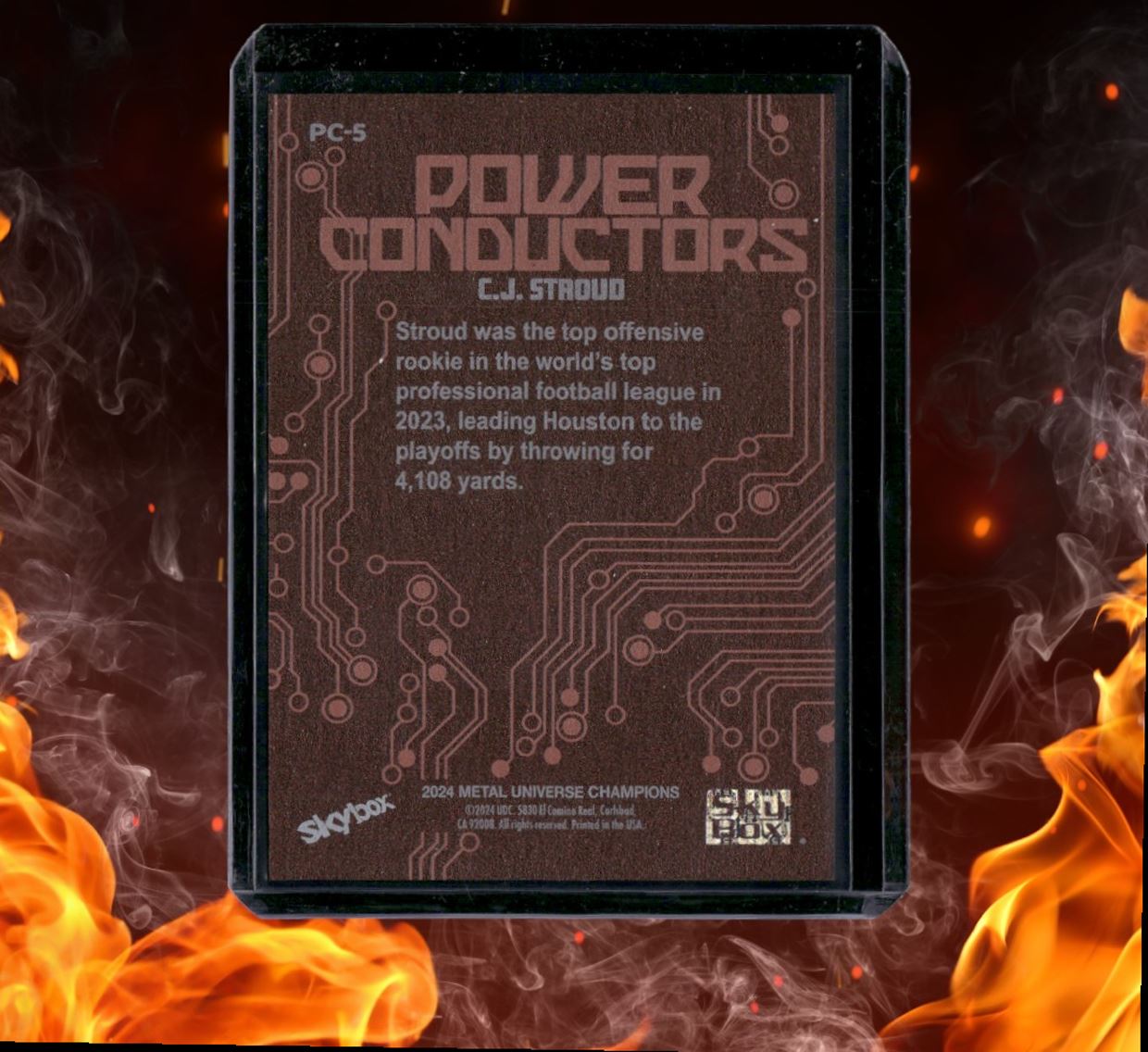 2024 Metal Universe Champions C.J. Stroud Power Conductors SP #PC-5