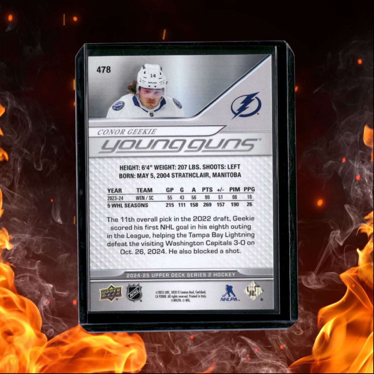 2024-25 Upper Deck Conor Geekie Young Guns (B) Rookie #478