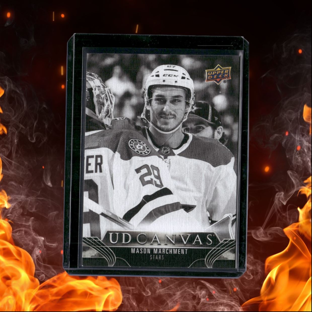 2023-24 Upper Deck Mason Marchment Black & White UD Canvas Rookie #C23