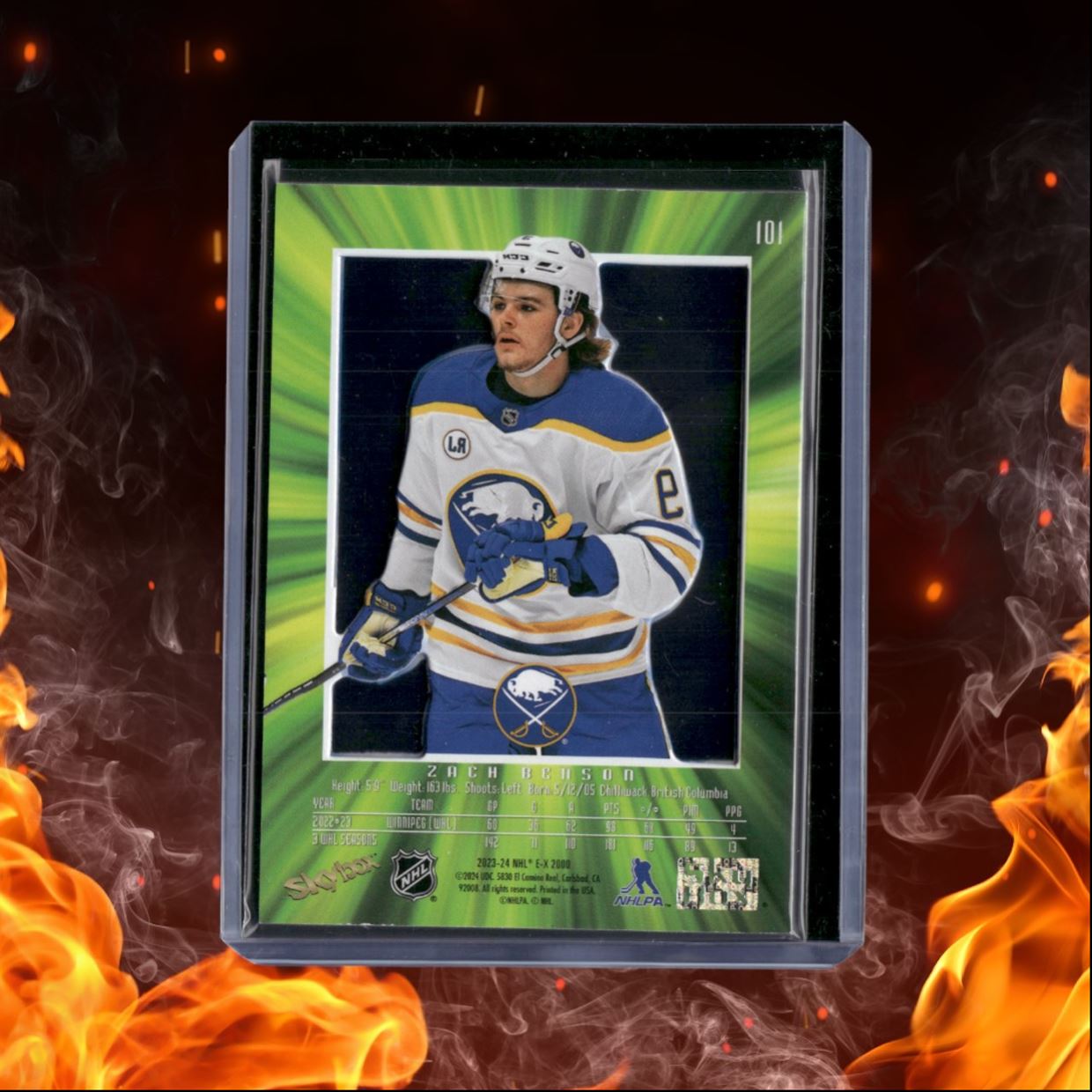 2023-24 SkyBox EX 2000 Zach Benson Rookie #101