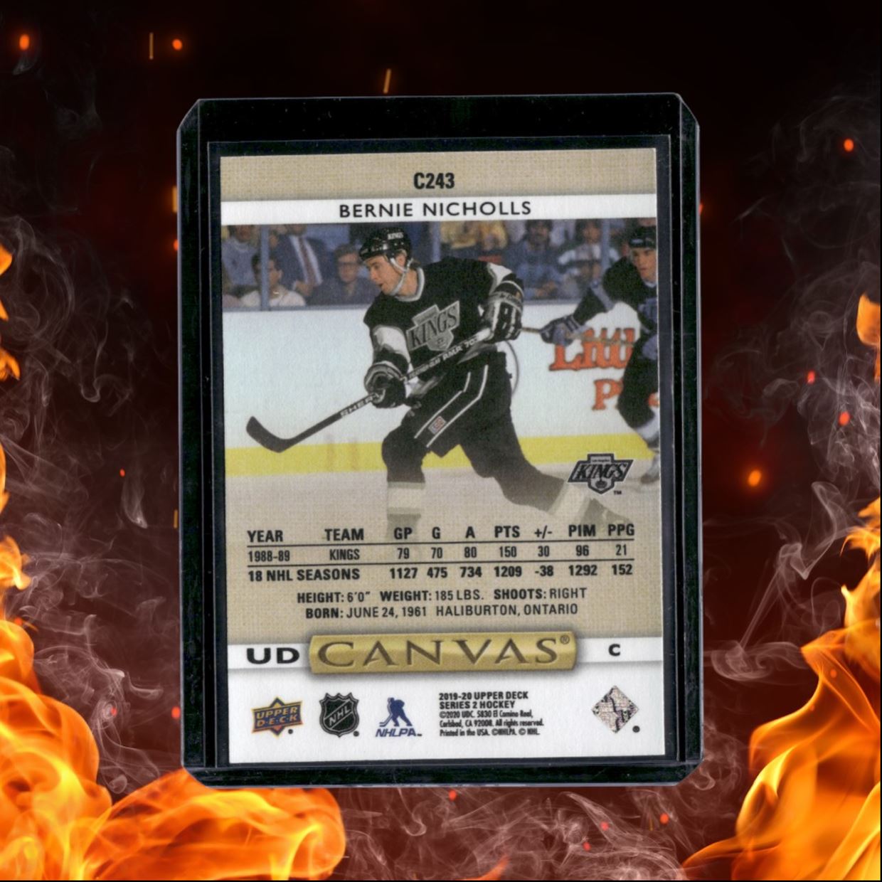 2019-20 Upper Deck Bernie Nicholls UD Retired Canvas Legends #C243