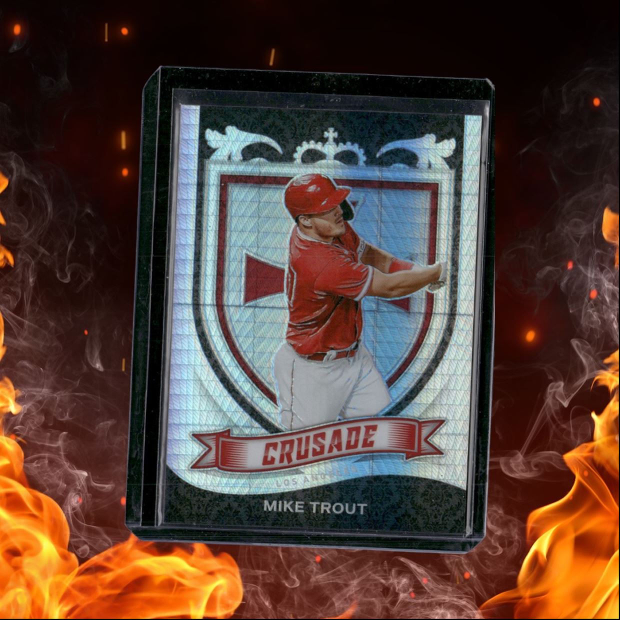 2021 Panini Chronicles Mike Trout Crusade Hyper Prizm 108/299 #19