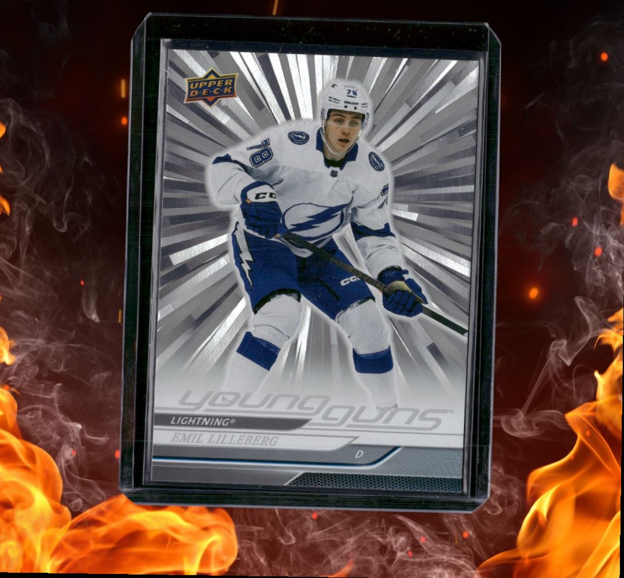 2024-25 Upper Deck Emil Lilleberg Young Guns Outburst Silver Rookie #241