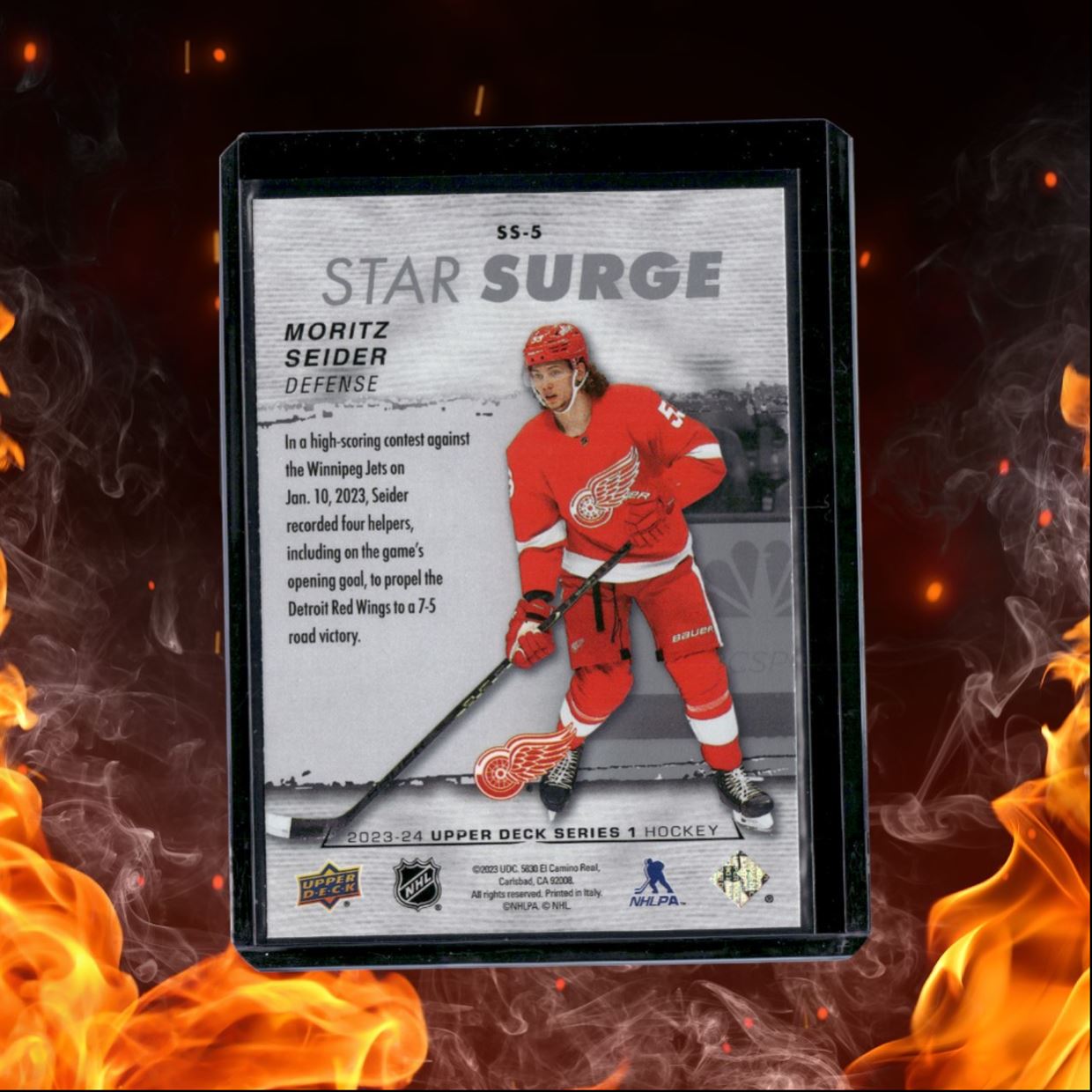 2023-24 Upper Deck Moritz Seider Star Surge Rookie #SS-5