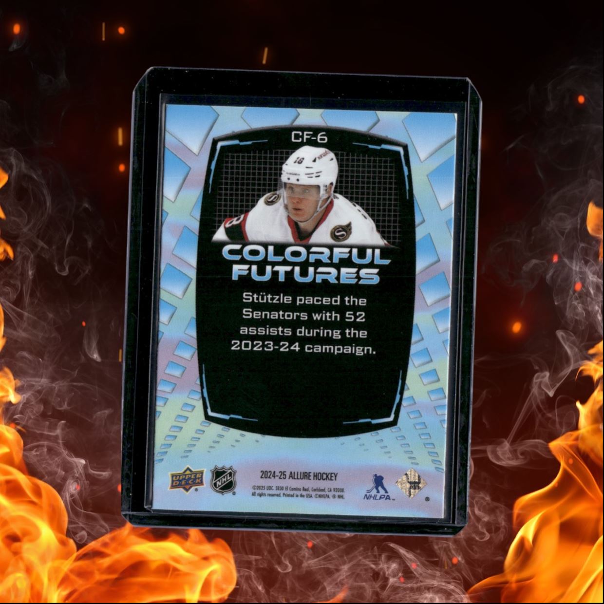 2024-25 Upper Deck Allure Tim Stutzle Colorful Futures Red #CF-6