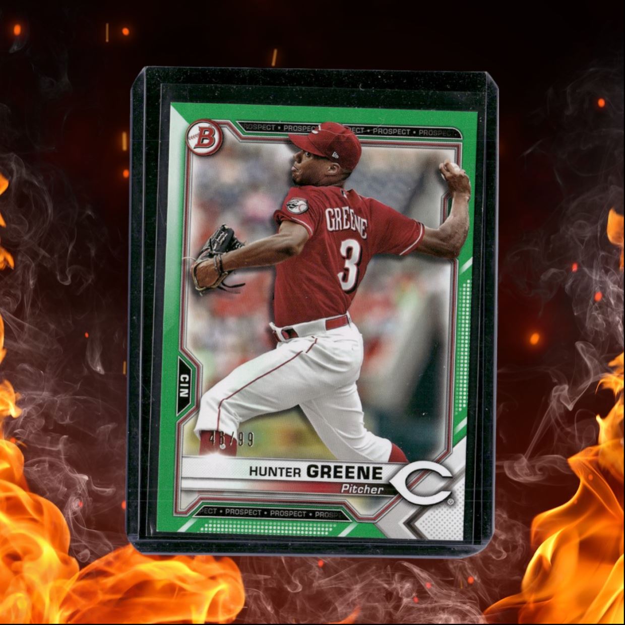 2021 Bowman Hunter Greene Prospect Green 46/99 #BP-127