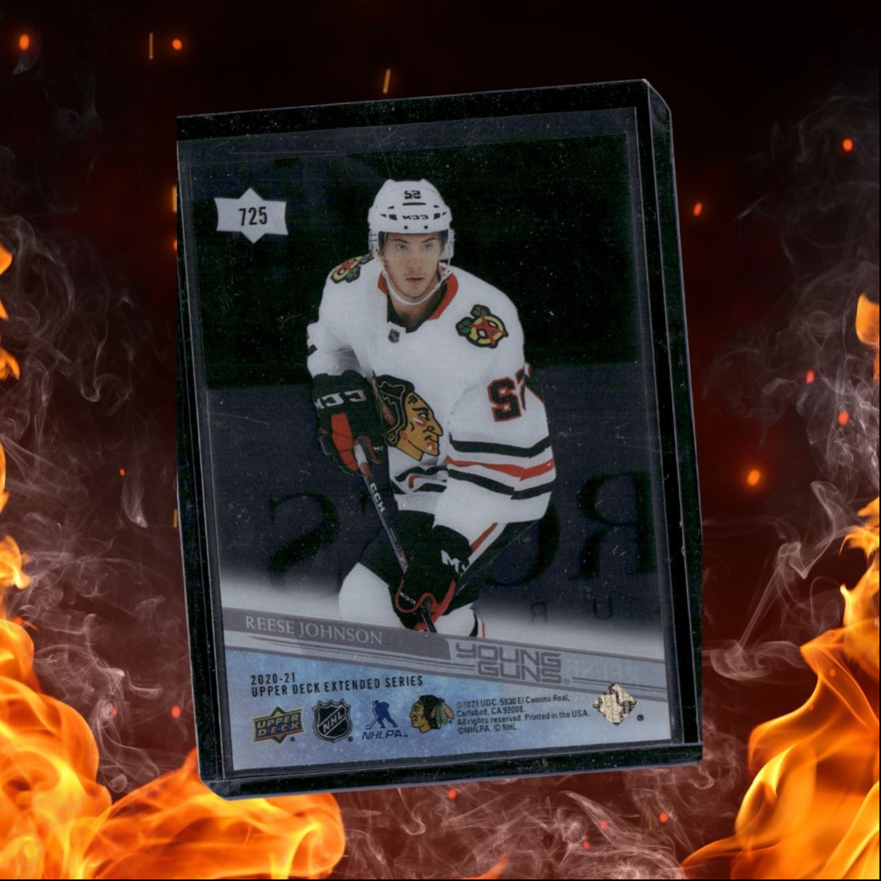 2020-21 Upper Deck Reese Johnson Clear Cut Young Guns SSP Case Hit Rookie #725