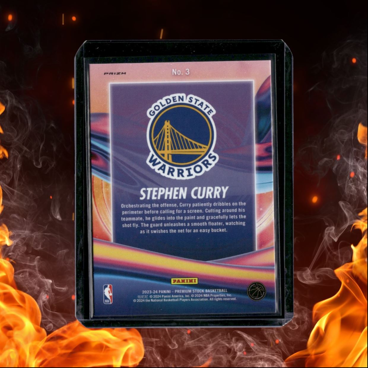 2023-24 Panini NBA Hoops Premium Stock Stephen Curry Anti Gravity Silver Prizm
