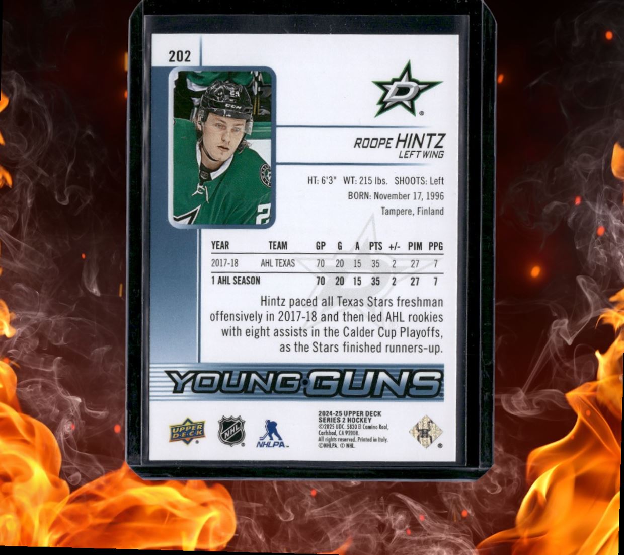 2024-25 Upper Deck Roope Hintz Renewed Young Guns #202