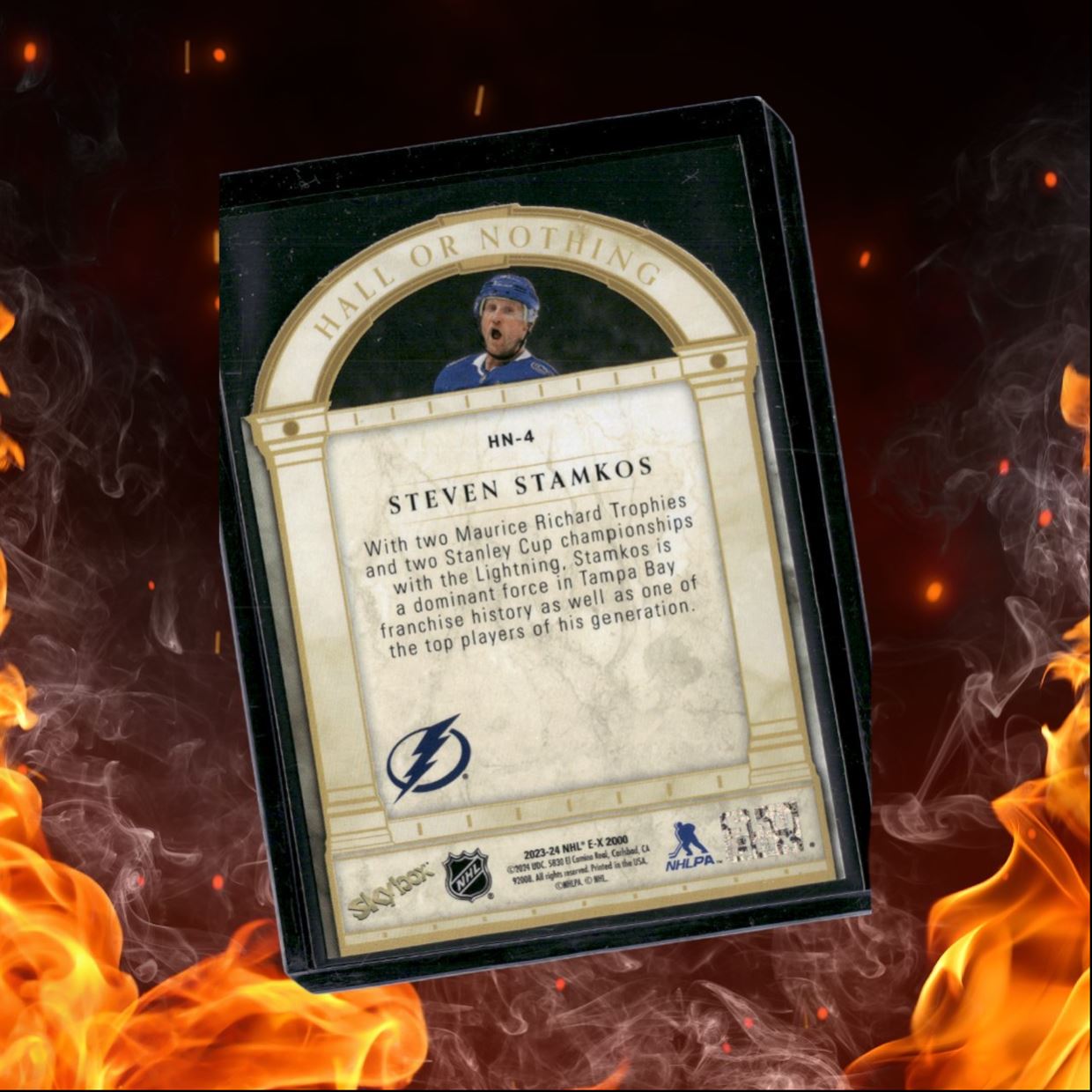 2023-24 SkyBox EX 2000 Steven Stamkos Hall or Nothing SP #HN-4