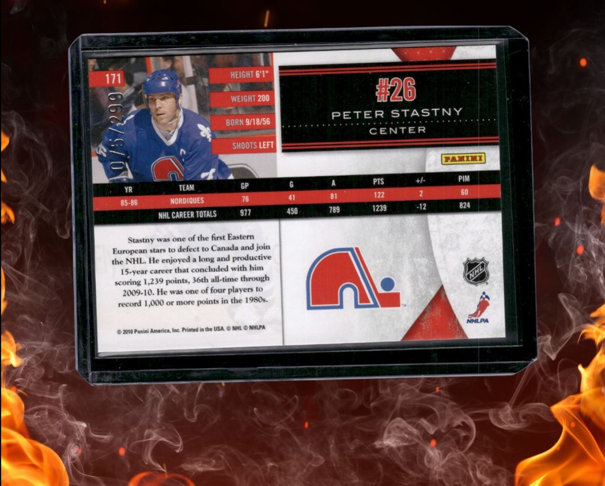 2010-11 Panini Limited Peter Stastny Legend 075/299 #6