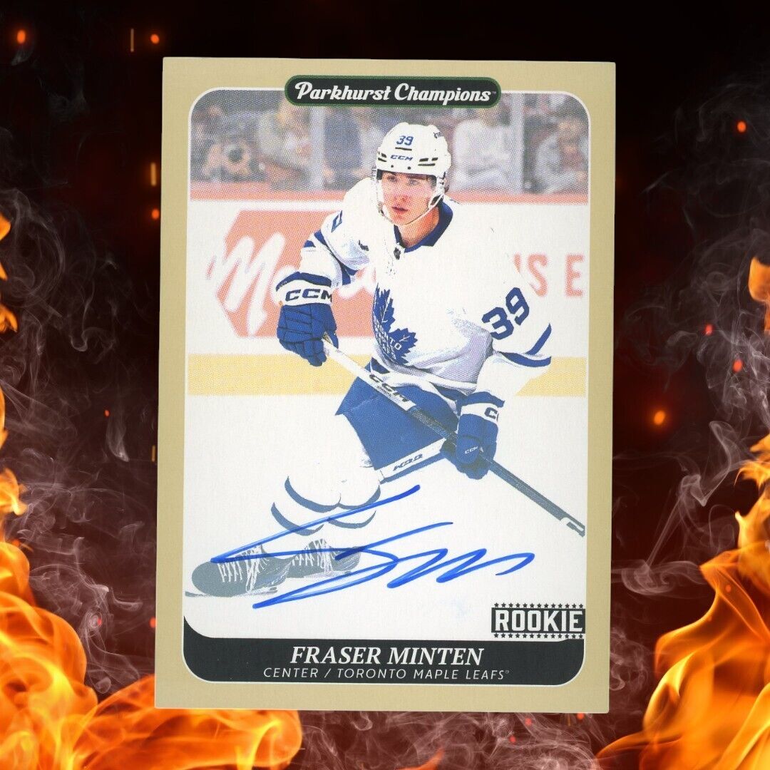 2023-24 Parkhurst Champions FRASER MINTEN Rookie Auto #60