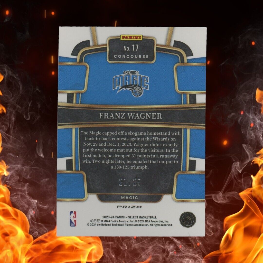2023-24 Panini Select FRANZ WAGNER /25 Tie-Dye Prizm #17 Concourse