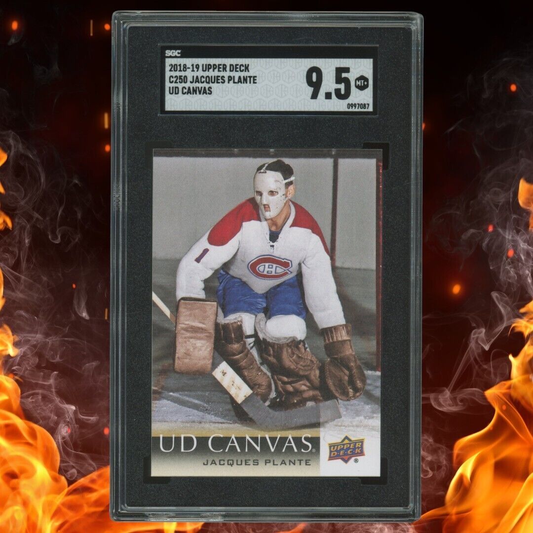 2018-19 Upper Deck JACQUES PLANTE UD Canvas SGC 9.5 #C250