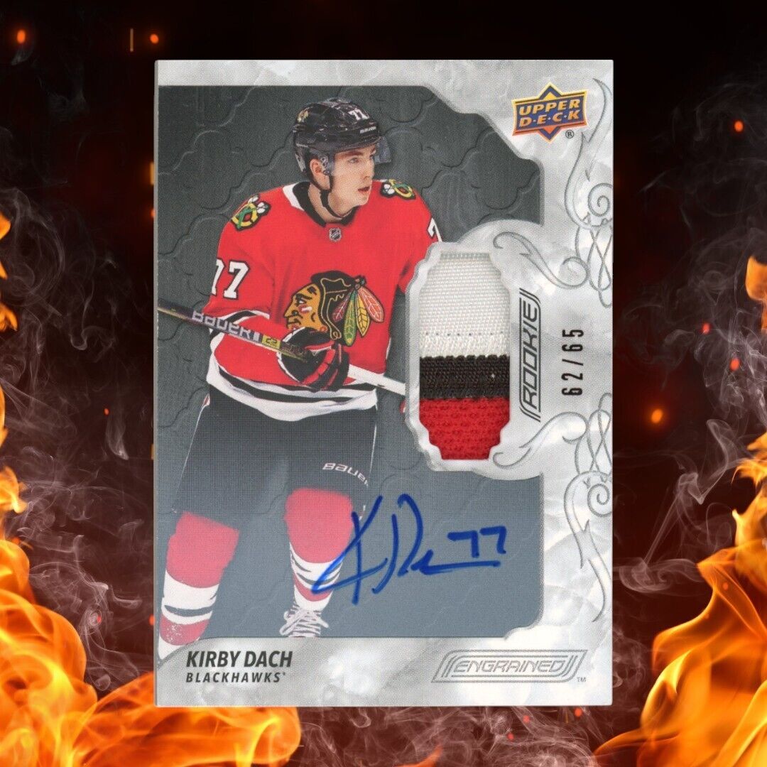 2019-20 Upper Deck Engrained KIRBY DACH Rookie Patch Auto /65 Silver #51